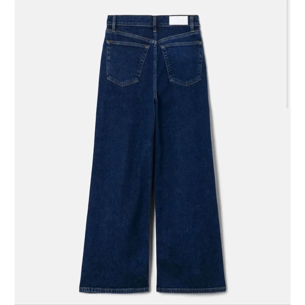 Re/Done High Rise Wide Leg Crop Jeans 26 Heritage Rinse